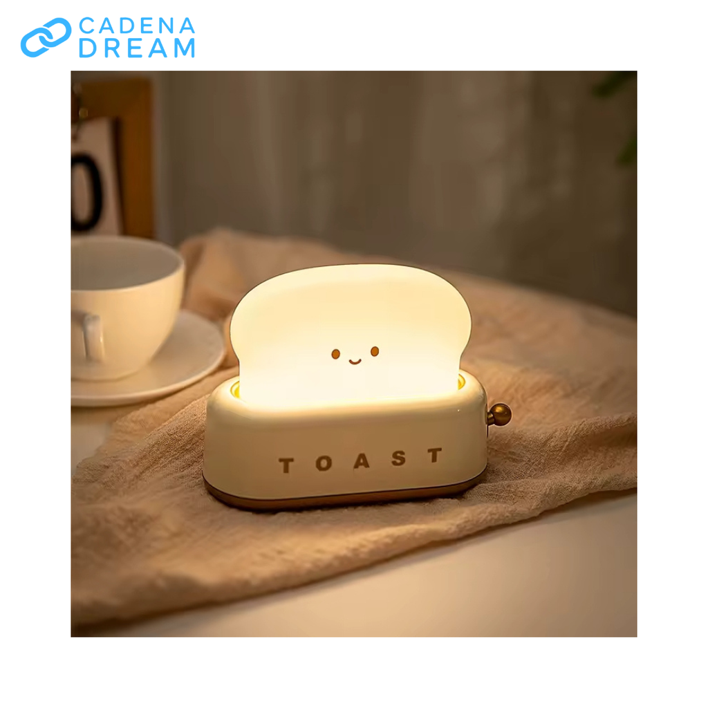 Lámpara Luz Led Diseño Tostadora Recargable usb-c