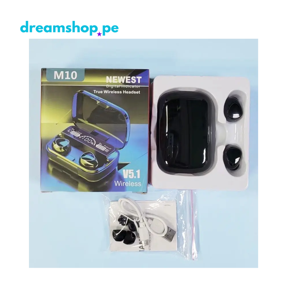 Auriculares Bluetooth M10 Touch Powerbank