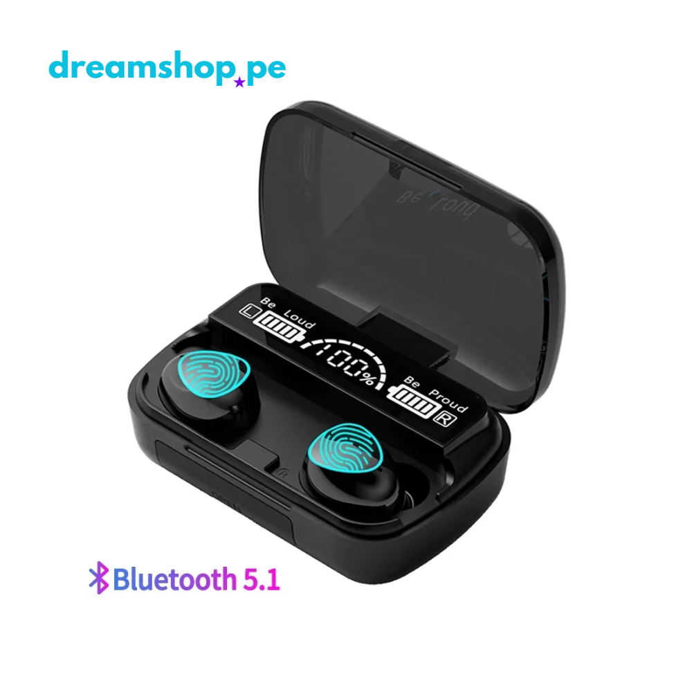 Auriculares Bluetooth M10 Touch Powerbank