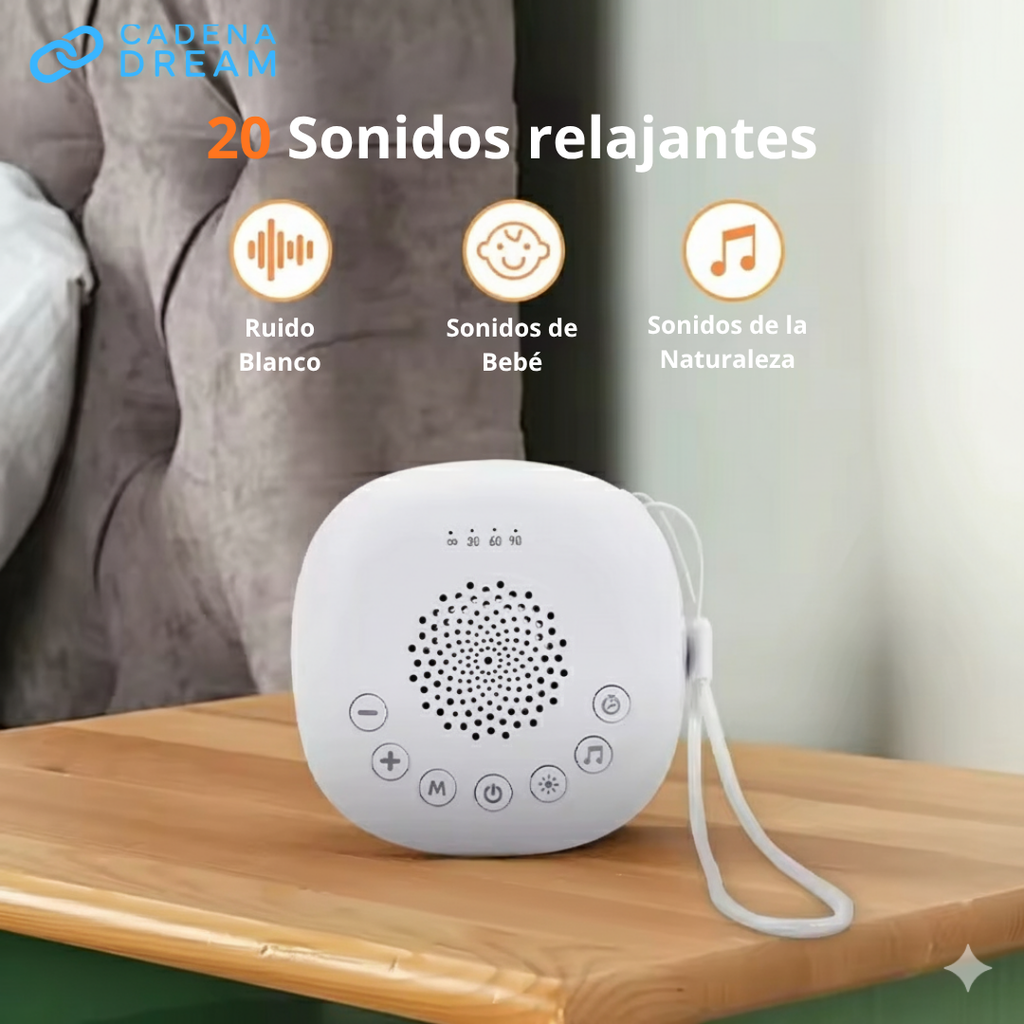 Máquina de Ruido Blanco con Luz Calmante