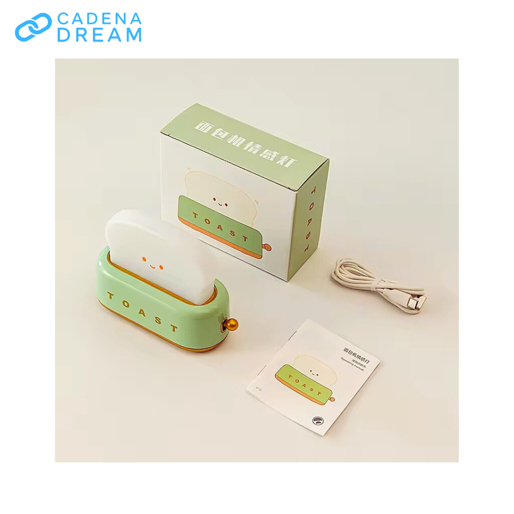 Lámpara Luz Led Diseño Tostadora Recargable usb-c