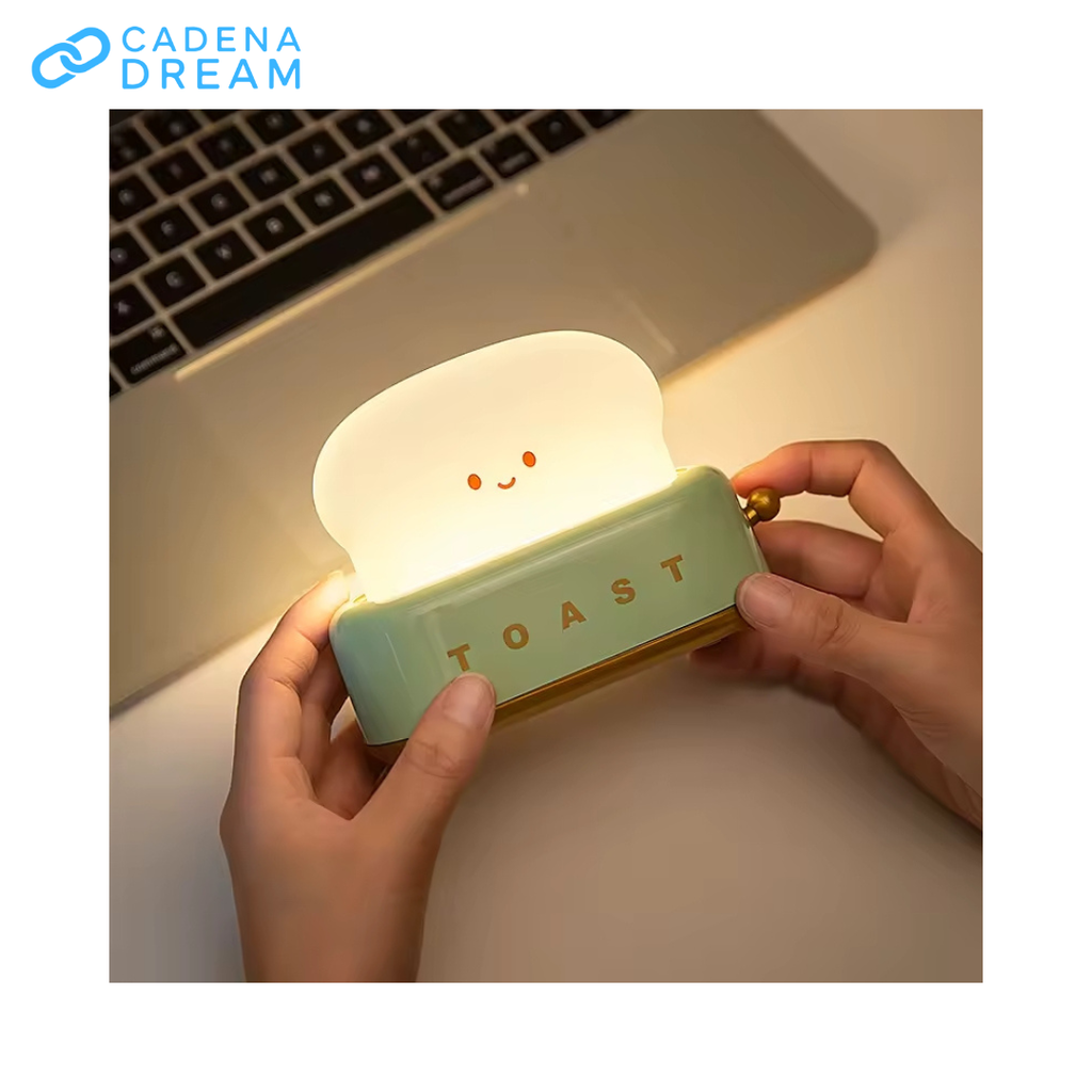 Lámpara Luz Led Diseño Tostadora Recargable usb-c